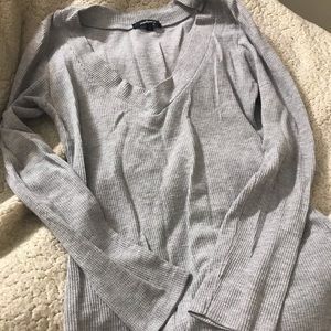 Grey long sleeve shirt